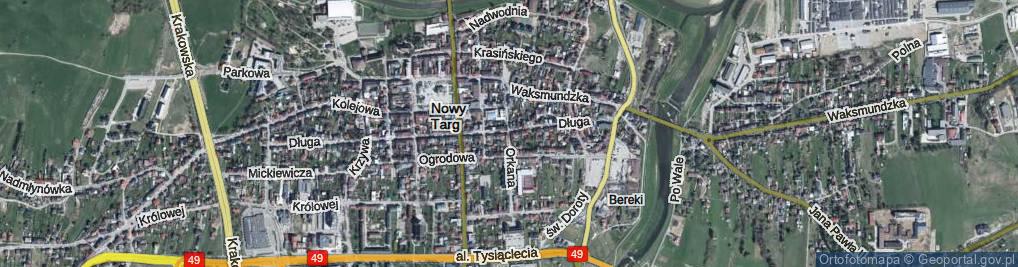 Zdjęcie satelitarne Orkana Władysława ul.